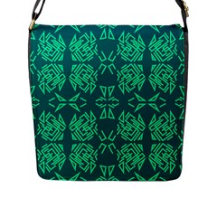 Abstract Pattern Geometric Backgrounds   Flap Closure Messenger Bag (l) by Eskimos