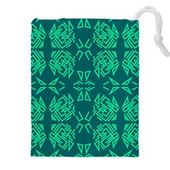 Abstract Pattern Geometric Backgrounds   Drawstring Pouch (4xl) by Eskimos