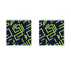 Abstract Pattern Geometric Backgrounds   Cufflinks (square) by Eskimos