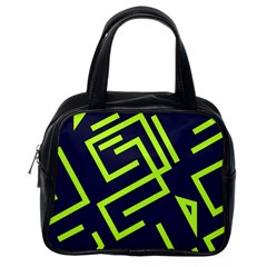 Abstract Pattern Geometric Backgrounds   Classic Handbag (one Side) by Eskimos