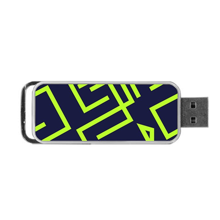 Abstract pattern geometric backgrounds   Portable USB Flash (One Side)