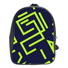 Abstract Pattern Geometric Backgrounds   School Bag (xl) by Eskimos