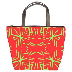 Abstract Pattern Geometric Backgrounds   Bucket Bag by Eskimos