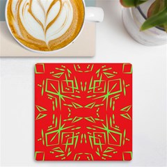 Abstract Pattern Geometric Backgrounds   Uv Print Square Tile Coaster  by Eskimos