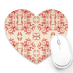 Abstract Pattern Geometric Backgrounds   Heart Mousepads by Eskimos