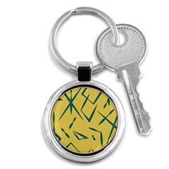 Abstract Pattern Geometric Backgrounds   Key Chain (round) by Eskimos