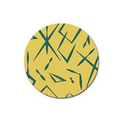 Abstract Pattern Geometric Backgrounds   Magnet 3  (round) by Eskimos