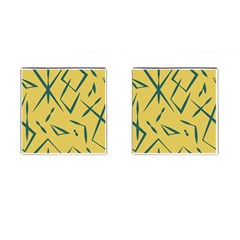 Abstract Pattern Geometric Backgrounds   Cufflinks (square) by Eskimos