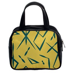 Abstract Pattern Geometric Backgrounds   Classic Handbag (two Sides) by Eskimos