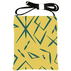 Abstract Pattern Geometric Backgrounds   Shoulder Sling Bag by Eskimos