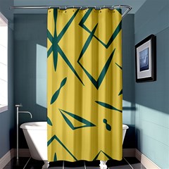 Abstract Pattern Geometric Backgrounds   Shower Curtain 36  X 72  (stall)  by Eskimos