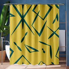 Abstract Pattern Geometric Backgrounds   Shower Curtain 60  X 72  (medium)  by Eskimos