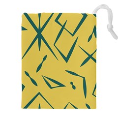 Abstract Pattern Geometric Backgrounds   Drawstring Pouch (4xl) by Eskimos