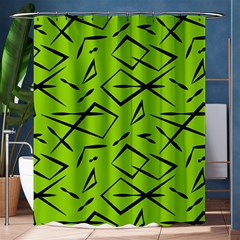 Abstract Pattern Geometric Backgrounds   Shower Curtain 60  X 72  (medium)  by Eskimos