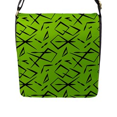 Abstract Pattern Geometric Backgrounds   Flap Closure Messenger Bag (l) by Eskimos