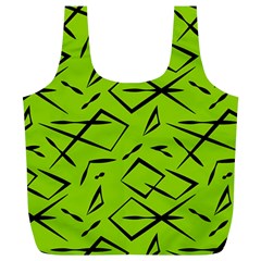 Abstract Pattern Geometric Backgrounds   Full Print Recycle Bag (xl) by Eskimos