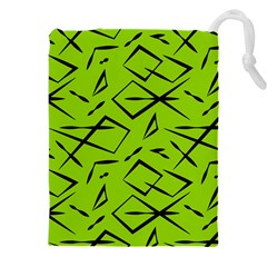 Abstract Pattern Geometric Backgrounds   Drawstring Pouch (5xl) by Eskimos