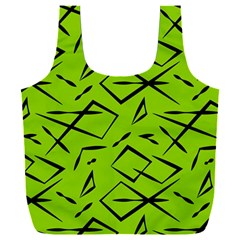 Abstract Pattern Geometric Backgrounds   Full Print Recycle Bag (xxxl) by Eskimos