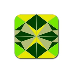 Abstract Pattern Geometric Backgrounds   Rubber Coaster (square) by Eskimos