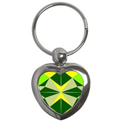 Abstract Pattern Geometric Backgrounds   Key Chain (heart) by Eskimos