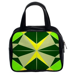 Abstract Pattern Geometric Backgrounds   Classic Handbag (two Sides) by Eskimos