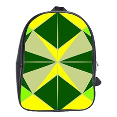 Abstract Pattern Geometric Backgrounds   School Bag (large) by Eskimos