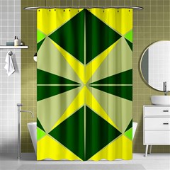 Abstract Pattern Geometric Backgrounds   Shower Curtain 48  X 72  (small)  by Eskimos