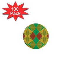 Abstract Pattern Geometric Backgrounds   1  Mini Buttons (100 Pack)  by Eskimos