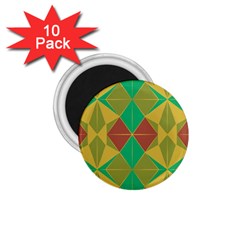 Abstract Pattern Geometric Backgrounds   1 75  Magnets (10 Pack)  by Eskimos