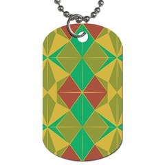 Abstract Pattern Geometric Backgrounds   Dog Tag (two Sides) by Eskimos