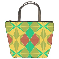 Abstract Pattern Geometric Backgrounds   Bucket Bag by Eskimos