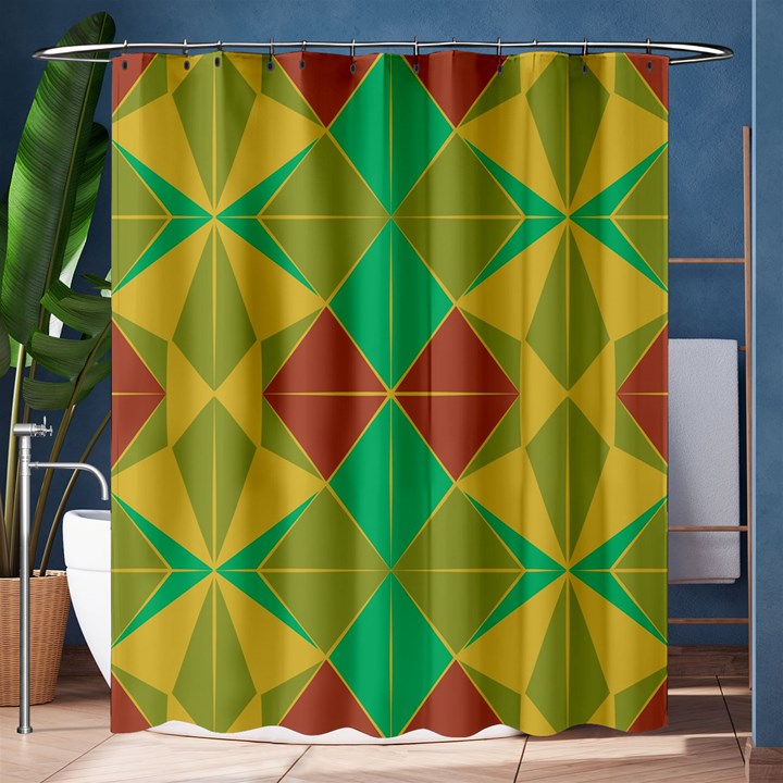 Abstract pattern geometric backgrounds   Shower Curtain 60  x 72  (Medium) 