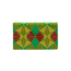 Abstract Pattern Geometric Backgrounds   Cosmetic Bag (xs) by Eskimos