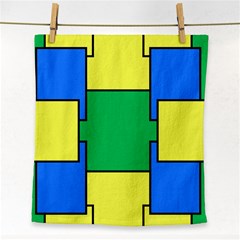 Abstract Pattern Geometric Backgrounds   Face Towel by Eskimos