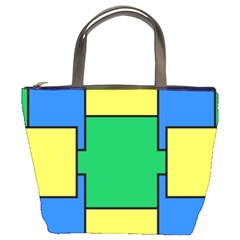 Abstract Pattern Geometric Backgrounds   Bucket Bag by Eskimos