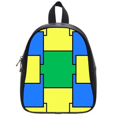 Abstract Pattern Geometric Backgrounds   School Bag (small) by Eskimos