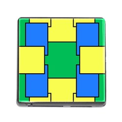 Abstract Pattern Geometric Backgrounds   Memory Card Reader (square 5 Slot) by Eskimos