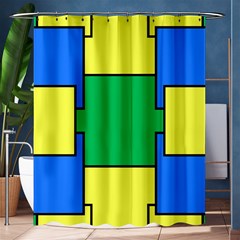 Abstract Pattern Geometric Backgrounds   Shower Curtain 60  X 72  (medium)  by Eskimos