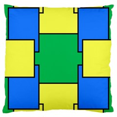 Abstract Pattern Geometric Backgrounds   Large Cushion Case (one Side) by Eskimos