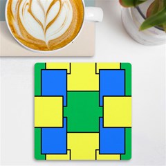 Abstract Pattern Geometric Backgrounds   Uv Print Square Tile Coaster 