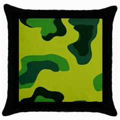 Abstract Pattern Geometric Backgrounds   Throw Pillow Case (black) by Eskimos