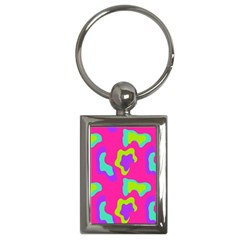 Abstract Pattern Geometric Backgrounds   Key Chain (rectangle) by Eskimos