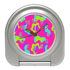 Abstract Pattern Geometric Backgrounds   Travel Alarm Clock by Eskimos