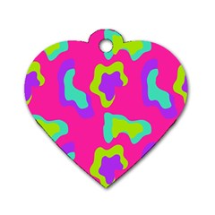 Abstract Pattern Geometric Backgrounds   Dog Tag Heart (one Side) by Eskimos