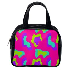 Abstract Pattern Geometric Backgrounds   Classic Handbag (one Side) by Eskimos