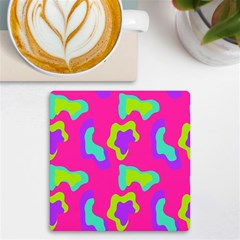 Abstract Pattern Geometric Backgrounds   Uv Print Square Tile Coaster  by Eskimos