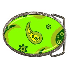 Floral Pattern Paisley Style Paisley Print  Doodle Background Belt Buckles by Eskimos