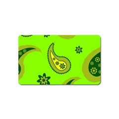 Floral Pattern Paisley Style Paisley Print  Doodle Background Magnet (name Card) by Eskimos