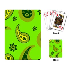 Floral Pattern Paisley Style Paisley Print  Doodle Background Playing Cards Single Design (rectangle)