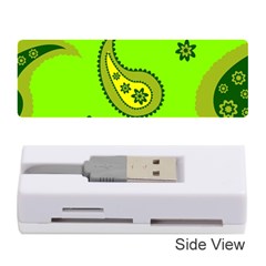 Floral Pattern Paisley Style Paisley Print  Doodle Background Memory Card Reader (stick) by Eskimos